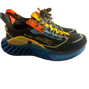 33Y Paiwei National Tidet Black Blue Yellow Orange Sneakers Size 41 US 8 8.5